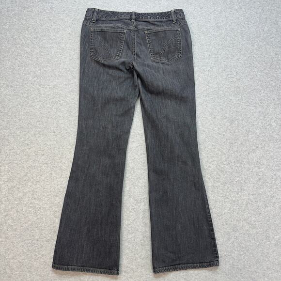 Tommy Hilfiger Freedom Boot Cut Jeans Womens 6R Black Slim Fit Low Rise Y2K Vibe - Picture 4 of 8